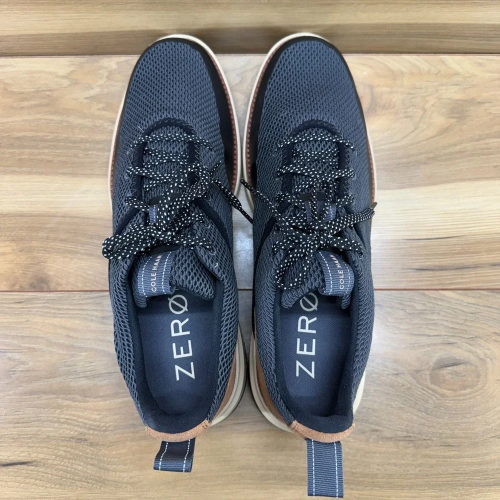 Cole Haan Zero Grand Atlantic Shoes Mens 10.5 M Gray Black Tan Business Casual